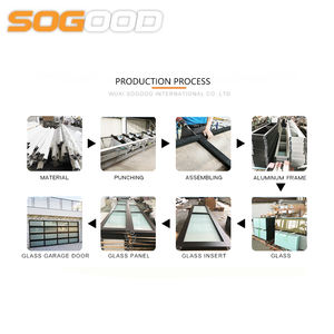 Panneau moderne en verre sans cadre <span class=keywords><strong>Porte</strong></span> <span class=keywords><strong>de</strong></span> <span class=keywords><strong>garage</strong></span> en alliage d'aluminium <span class=keywords><strong>sectionnelle</strong></span> automatique avec finition miroir <span class=keywords><strong>Ouverture</strong></span> <span class=keywords><strong>manuelle</strong></span> pour entrepôts - Product Image 5