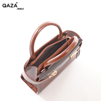 Sac à main de luxe QAZA tendance 2026 en cuir PU huilé rétro pour femme, ensemble sac à bandoulière vintage et portefeuille, mode luxe 2025