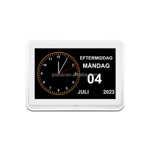 Pros Smart Digital Calendar Clock Wifi Demencia Reloj Personas mayores Medicina Recordatorios Alarmas <span class=keywords><strong>Agenda</strong></span> Fotos Mensajes A través de la aplicación - Product Image 1