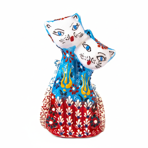 Gato Doble de Cerámica Hecho a Mano en Turquía - Product Image 2