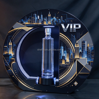 Présentoir Lumineux LED en Acrylique pour Bouteilles, Support Rechargeable pour Présentation de Champagne, Idéal pour Décoration VIP de Boîte de Nuit