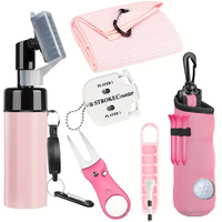 Ensemble d'accessoires de golf OEM 6 pièces, ensemble de clubs de golf personnalisés pour hommes, pochettes à balles avec logo, nettoyeur de clubs de golf personnalisé