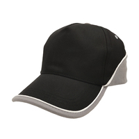 Casquette de baseball sportive vierge multi-panneaux style hip-hop avec logo brodé personnalisé et passepoil pour personnalisation en gros