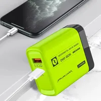 2 Port 120W Pengisi Daya USB C Pengisian Cepat 3.0 Tipe C Pengisi Daya Ponsel USB Adaptor Pengisian Cepat Untuk Samsung iPhone 15 Xiaomi Huawei