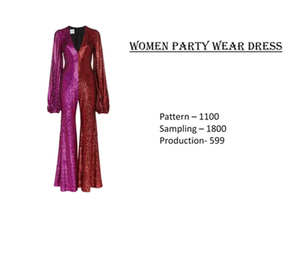 เดรสผ้าฝ้ายพิมพ์ลายขายดีประจำปี 2026 คอวี แขนสามส่วน ความยาวระดับน่อง ผลิตจากผ้าฝ้ายผสมไหม สำหรับผู้หญิง - Product Image 3