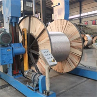 Conducteur toronné en aluminium nu ACSR LGJ 12 brins haute résistance 10 kV, renforcé d'acier, pour l'infrastructure des réseaux électriques, conforme ASTM B232