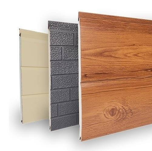 Panneaux isolants muraux en métal sculpté de 25mm Panneaux de revêtement extérieur en <span class=keywords><strong>polyuréthane</strong></span> avec isolation pour la construction de maisons - Product Image 2