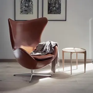 Silla giratoria con base redonda para sala de estar, mueble moderno con estilo de ocio para relajarse