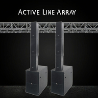 LV502 120W Dual 5 pulgadas columna Interior Exterior Iglesia altavoz activo alimentado línea matriz para actividades de actuación de Teatro en Casa