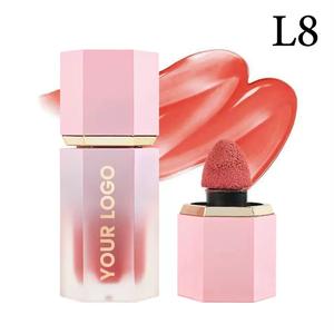 Etiqueta privada Vegan Matte High Pigment Impermeable Pink Liquid Blush 8 colores Colorete para Maquillaje facial <span class=keywords><strong>Rubor</strong></span> Maquillaje Cheek - Product Image 6