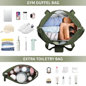 Personal Item Travel <b>Bag</b> with Shoes Compartment <b>Overnight</b> Travel Duffel <b>Bag</b> with Toiletry <b>Bag</b> - Product Image 4