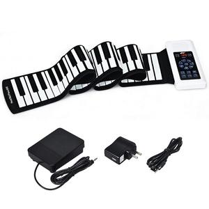 Piano electrónico enrollable, teclado MIDI portátil con Bluetooth de 88 teclas para uso doméstico con alimentación USB y conector de 3,5 mm - Product Image 1