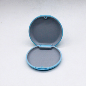 Estuche Portátil para Dentaduras Postizas, Caja de Almacenamiento para Retenedores de Ortodoncia, Soporte Redondo de Plástico para Alineadores Dentales, Logotipo Personalizado - Product Image 2