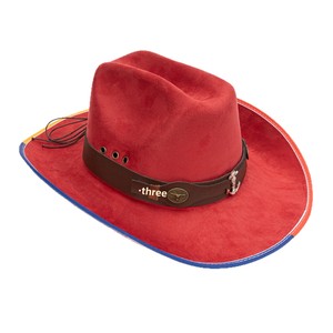 Chapeau Western Vintage en Daim Style <span class=keywords><strong>Américain</strong></span> avec Bordure Contrastante Bicolore et Bande en Cuir à Large Bord – Quatre Saisons - Product Image 5
