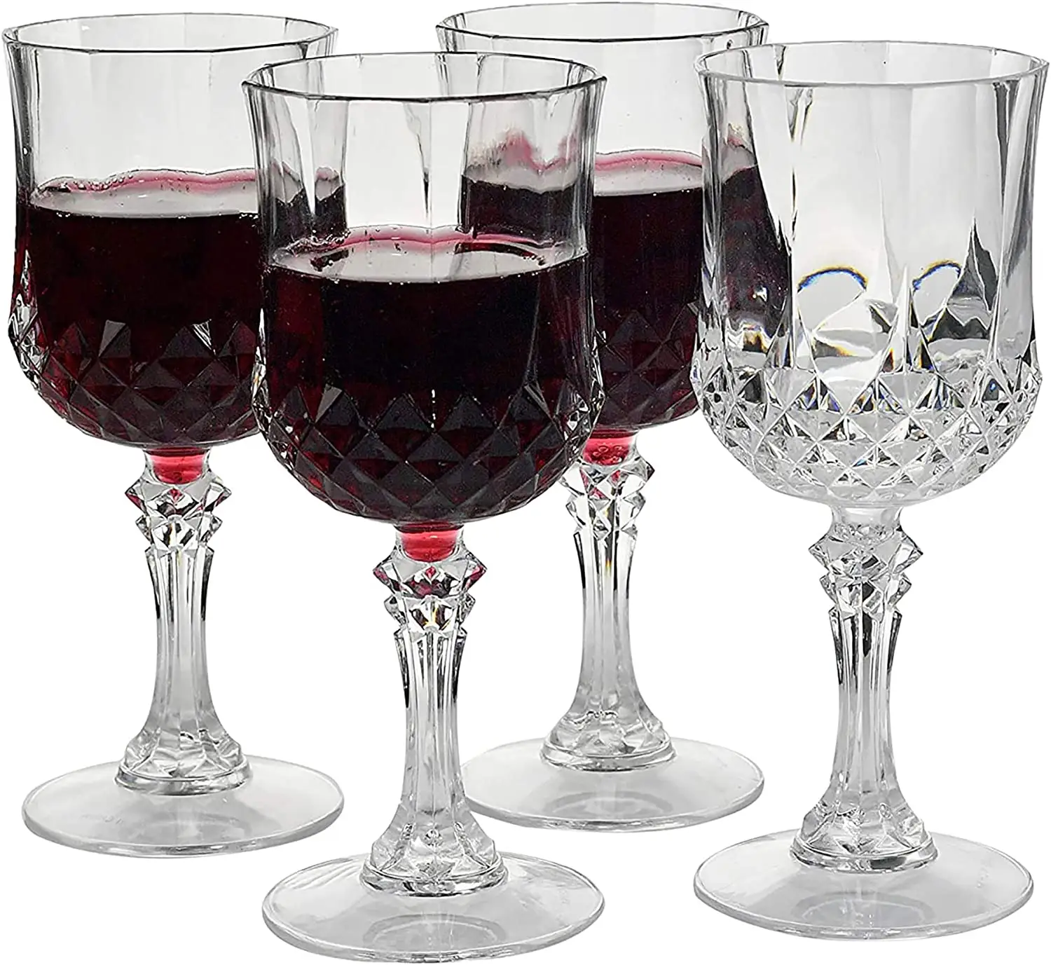 Vente en gros, gobelet en cristal personnalisé, verres à Champagne, verres à vin rouge, ensemble de tasses en plastique acrylique