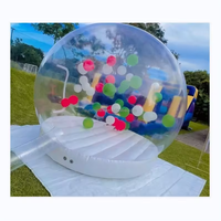 Dôme gonflable transparent en PVC écologique, tente à bulles, tunnel individuel pour enfants, installation facile, fête d'anniversaire