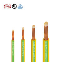 Cable Geritel 450/750V, unipolar, con conductor de cobre, aislamiento de PVC, verde/amarillo, cable de tierra para calefacción, 16mm-95mm H07V-U