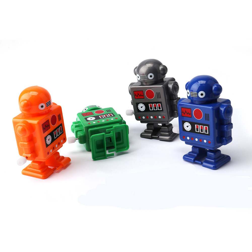 Robot Dansant à Remonter - Jouet Interactif 11,5 Cm, Mécanique Sans Piles, Pour Anniversaire, Noël, Fête