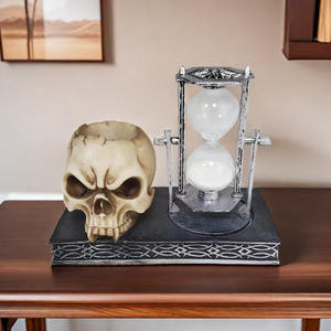 Винтажный Хэллоуин зыбучие песочные часы, держатель для ручек из смолы, экологически чистый Настольный орнамент для украшения дома, поделки - Product Image 4