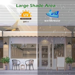 Toldo Retractil Exterior PVC Motorizado/Manual Con Luz Hasta 7x3,5 m Para <span class=keywords><strong>Balcon</strong></span>/Piscina/Patio - Product Image 4
