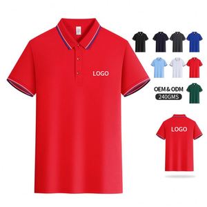 เสื้อโปโลชาย เสื้อโปโลผ้าฝ้ายสำหรับตีกอล์ฟ เสื้อโปโลชายขายดี ราคาโรงงาน คุณภาพสูง ระบายอากาศได้ดี ซับเหงื่อ สวมใส่สบาย - Product Image 2