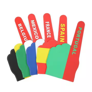 Factory Custom Football Party Activity Fans Gift 23*46cm EVA Large Cheering Foam Finger Hand with Logo Printing