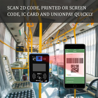 Système de collecte des tarifs de transport en bus, validateur de bus intelligent GPRS NFC Linux, prend en charge quatre cartes SIM ISO7816, écran couleur TFT 5 pouces, 12V-36V