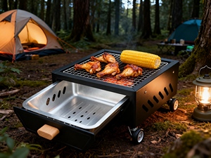 <strong>Best</strong> Selling Stainless Steel Portable <strong>Camping</strong> Charcoal BBQ <strong>Grill</strong> for Outdoor Adventure Enthusiasts - Product Image 5