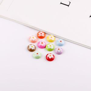 Décorations de téléphone en résine série Princesse, boutons fleuris colorés de 16 mm pour coque de téléphone, accessoires DIY - Product Image 3