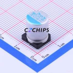 Condensador Sólido OCV471M1CTR-1013 SMD, D10xL12.6mm (Capacitancia: 470uF) (Precisión: 20%) (Voltaje Nominal: 16V) - Product Image 1