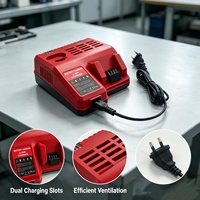 Chargeur de batterie intelligent en gros pour packs Li-ion 14,4V-18V avec écran LCD et ventilateur de refroidissement