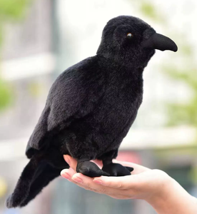 סימולציה יצירתית קטיפה בובה שחורה בובה צעצוע ממולא חמוד יצרן צעצוע ציפור סרטה צעצוע יכול לעמוד על שתי הרגליים - Product Image 6