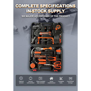 Juego de Herramientas Manuales de Acero al Cromo Vanadio de 45 Piezas con Estuche Rígido, Precios de Proveedores, Venta al por Mayor en el Extranjero, OEM, <span class=keywords><strong>Reparación</strong></span> del Hogar - Product Image 2