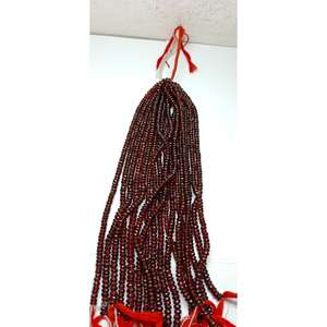 Cuentas de Piedra Pulida de Granate Rojo de Mozambique de Alta Calidad, Naturales, Facetadas, de 5.50mm y 8mm, Color Dorado, M.Y.GEMS NMRG-0012 100-105 - Product Image 3