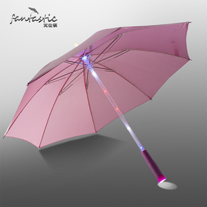 Paraguas Transparentes de Plástico con Luces LED en el Mango, Cambio de Baterí<span class=keywords><strong>a</strong></span> al por Mayor - Product Image 3