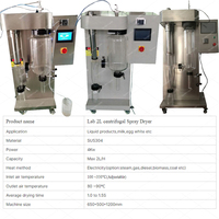 Lab Model Spray Dray Droogmachine Honing Ei Vruchtensap Koffiespray Droger Melkpoeder Vis Collageen Machine