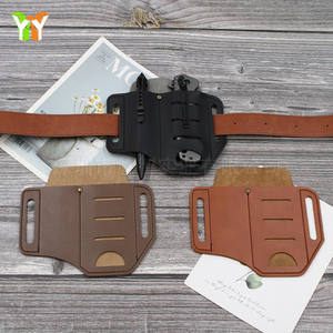 Edc Pu Lederen Schede <span class=keywords><strong>Holster</strong></span> Riem Tactische Schede Zakzak Tas Gereedschapstas Voor Zaklamp Mes - Product Image 5