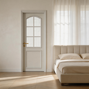 Porta Interna Moderna in Pino Italiano con Pannello in Melamina, Trattamento Antiumidità per Casa, Cucina, Villa, Appartamento, Camera da Letto, Ingresso - Product Image 4