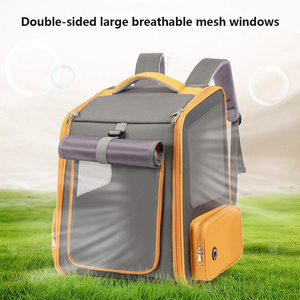 กระเป๋าเป้สะพายหลังสำหรับสัตว์เลี้ยง สุนัข แมว ระบายอากาศได้ดี เหมาะสำหรับเดินทาง ท่องเที่ยวกลางแจ้ง พร้อมหน้าต่างตาข่าย - Product Image 2