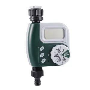 Controlador automático de irrigación con pantalla LCD, temporizador de agua, accesorios de dispositivo de riego de césped de jardín