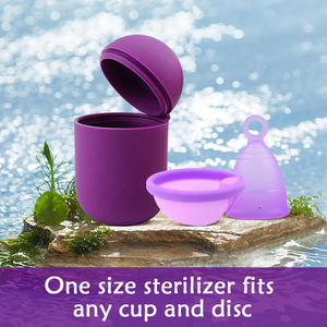Venta al por mayor de silicona patentada <span class=keywords><strong>Copa</strong></span> Menstraul Esterilizador <span class=keywords><strong>Copa</strong></span> <span class=keywords><strong>Menstrual</strong></span> Caja de almacenamiento <span class=keywords><strong>Menstrual</strong></span> <span class=keywords><strong>Copa</strong></span> Menstruación Contenedores de almacenamiento - Product Image 3