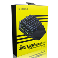 Clavier de jeu filaire rgb, utilisable avec une seule main, ergonomique, avec rétroéclairage, interface usb, meilleure vente,