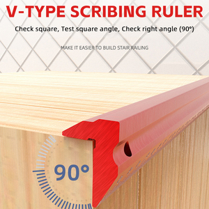 Regla de escala arquitectónica de aluminio de 12 pulgadas de alta precisión, reglas de medición de carpintería multifunción de Metal - Product Image 3