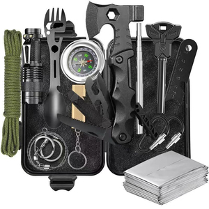 Hongrui Titan đa chức năng ngoài trời Kit thép không gỉ Lưỡi cưa Lều PEG cho trường hợp khẩn cấp sử dụng cho cắm trại đi bộ đường dài - Product Image 1