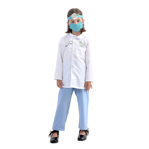 Disfraz de Dentista para Niños, Bata de Laboratorio Blanca Unisex, Traje de Juego de Roles para Niños para Actuaciones en el Jardín de Infancia - Product Image 4