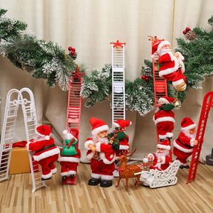 Idées de cadeaux de Noël Poupée en peluche Santa Electric Climbing Santa Claus Doll Music christmas - Product Image 5