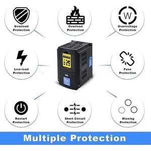 Variador de Frecuencia HKS VFD de 5.5KW 220V Monofásico con Control Vectorial para Motores Industriales - Product Image 4