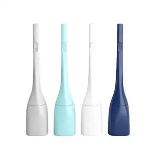 Deep Cleaning Toilet Brush Silicone Toilet Brush and Holder Set 90 Degree Free Opening Closing Home Cleaning Supplies