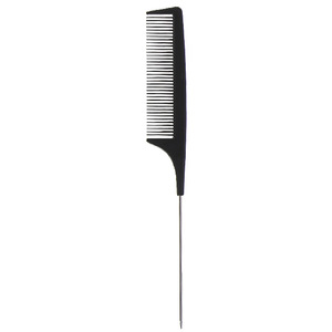 Peine de plástico con punta puntiaguda, herramienta profesional grande para peinar el cabello, para uso doméstico, negro, amarillo, morado, rosa, blanco - Product Image 5