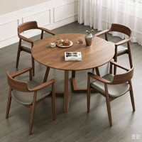 Ensemble de table et de chaises pliantes en bois de style minimaliste nordique japonais, meubles modernes pour la maison et les restaurants